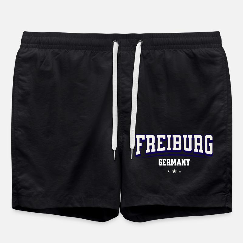 Freiburg Germany College Design - Swim Trunks - black