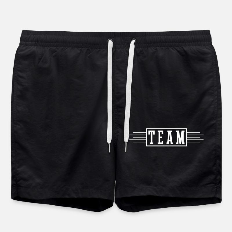 Team Strich - Badeshorts - Schwarz