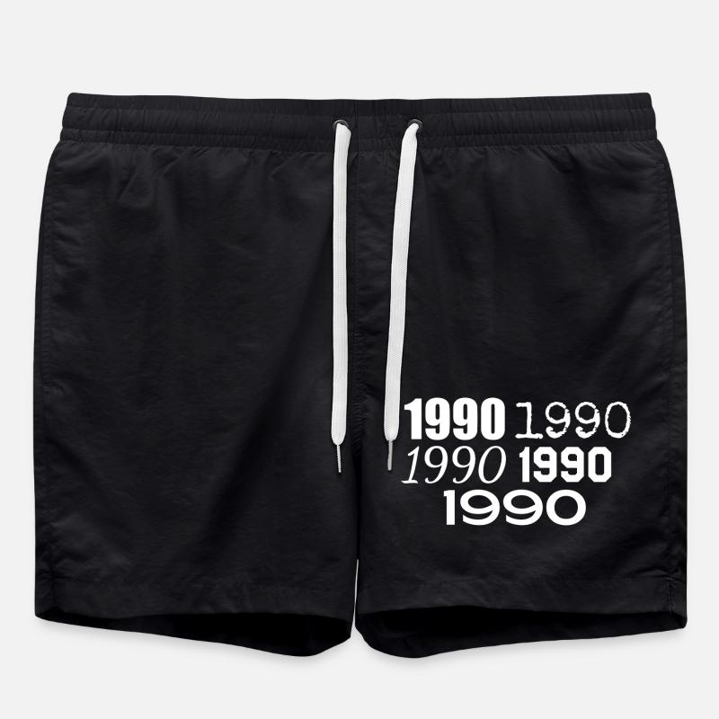 1990 - Badeshorts - Schwarz