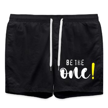 Sois celui qui ! - Short de bain - noir - Devant - AI Model Male 185 light (185cm)