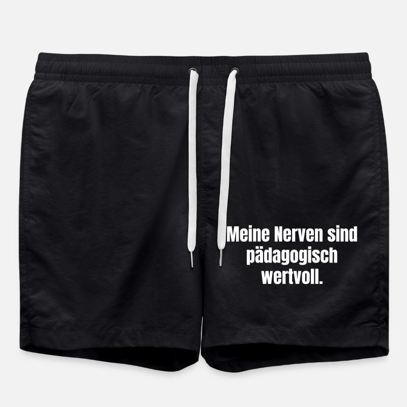 Pedagogically valuable nerves - Swim Trunks - black