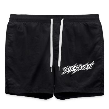 six sept - Short de bain - noir - Devant - AI Model Male 185 light (185cm)