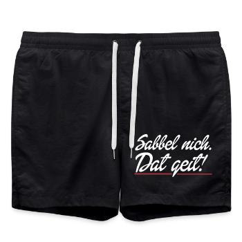 ça marche - Short de bain - noir - Devant - AI Model Male 185 light (185cm)
