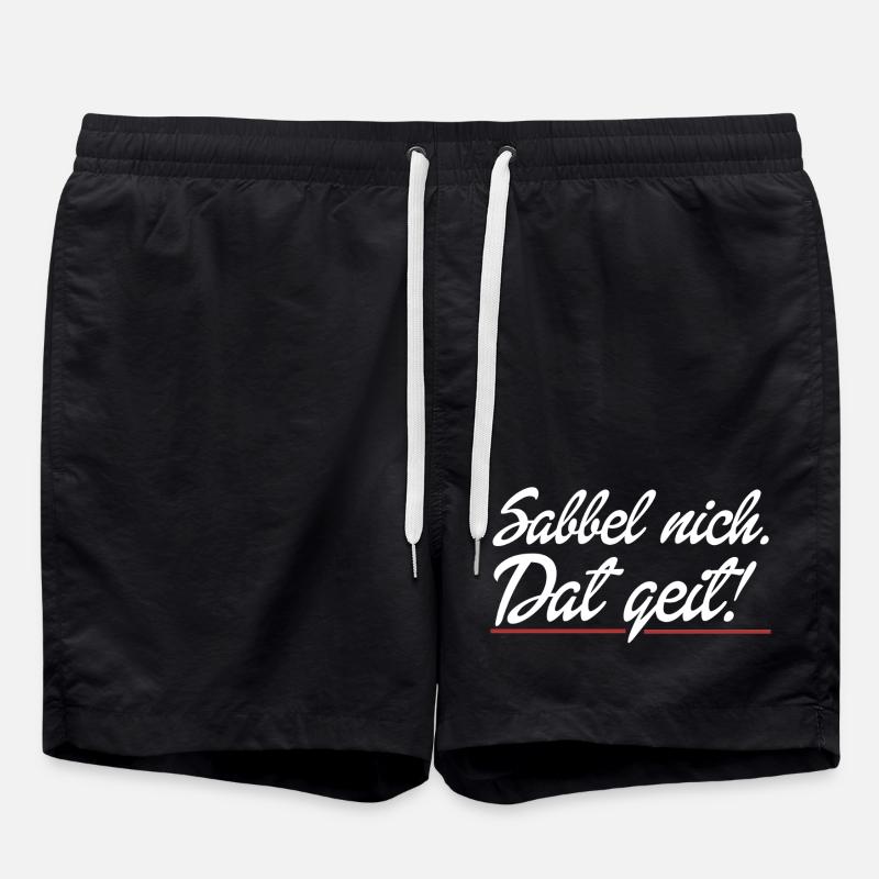 that works - Swim Trunks - black