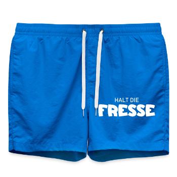 Shut Up - Cool Saying - Swim Trunks - cobalt blue - Front