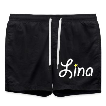 Lina - Short de bain - noir - Devant - AI Model Male 185 light (185cm)