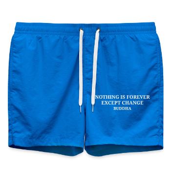 Citation du Bouddha sur les changements dans la vie - Short de bain - cobalt blue - Devant