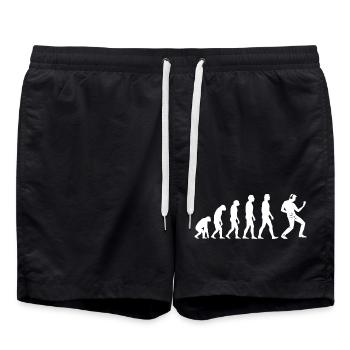Luftgitarre Air Guitar - Swim Trunks - black - Front - AI Model Male 185 light (185cm)