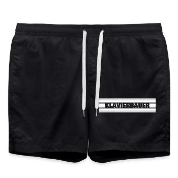 Piano Maker - Swim Trunks - black - Front - AI Model Male 185 light (185cm)