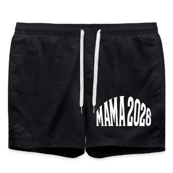Maman 2026 - Short de bain - noir - Devant - AI Model Male 185 light (185cm)