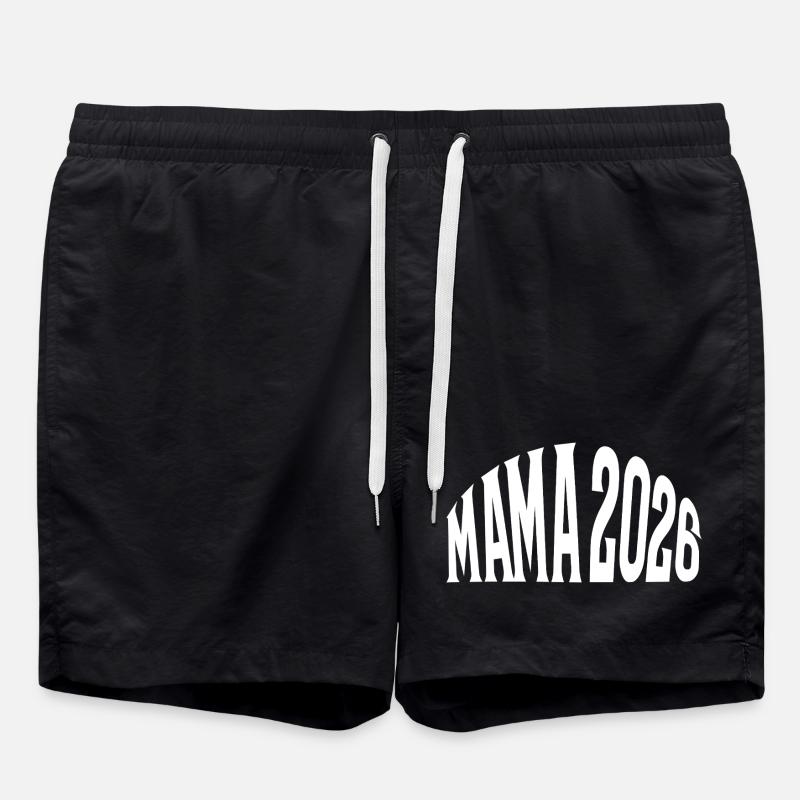 Maman 2026 - Short de bain - noir