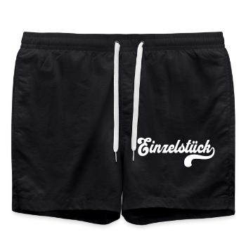 Single copy - Swim Trunks - black - Front - AI Model Male 185 light (185cm)