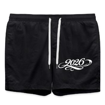 Année 2026 - Short de bain - noir - Devant - AI Model Male 185 light (185cm)