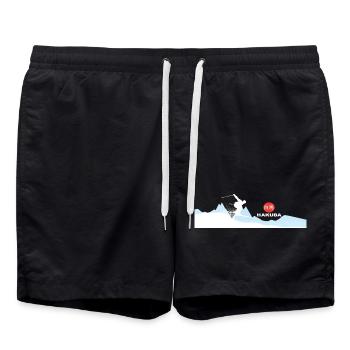 Hakuba Ski - Badeshorts - Schwarz - Vorne - AI Model Male 185 light (185cm)
