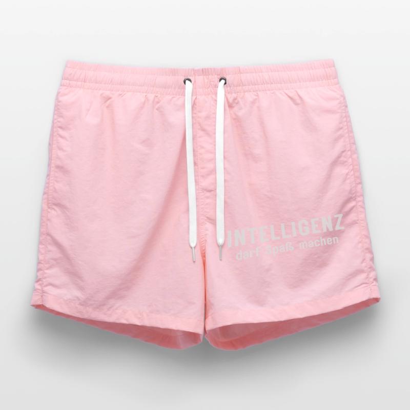 Intelligenz darf Spaß machen Statement Design Badeshorts