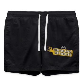 Umarme den Apex, nicht die Realität - Badeshorts - Schwarz - Vorne - AI Model Male 185 light (185cm)