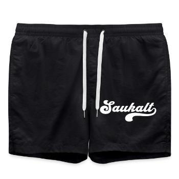 Saukalt - Badeshorts - Schwarz - Vorne - AI Model Male 185 light (185cm)