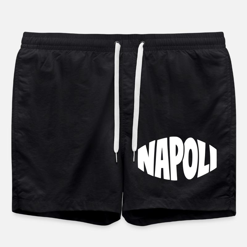 Napoli Bogen-Logo - Badeshorts - Schwarz