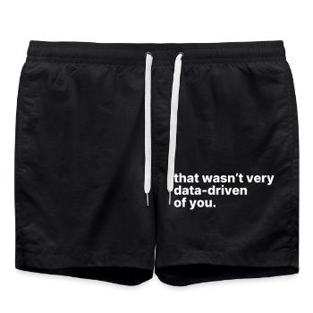Das war nicht sehr datenorientiert von dir. - Badeshorts - Schwarz - Vorne - AI Model Male 185 light (185cm)