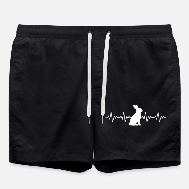 Rabbit Rabbit ECG Heartbeat - Short de bain - noir