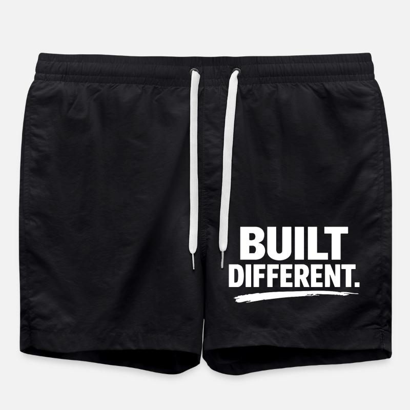 Built Differently - Swim Trunks - black