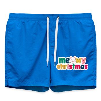 Noël chat - Noël miaulé - Short de bain - cobalt blue - Devant