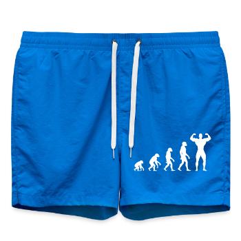 Évolution de l’homme préhistorique à l’homme musclé - Short de bain - cobalt blue - Devant