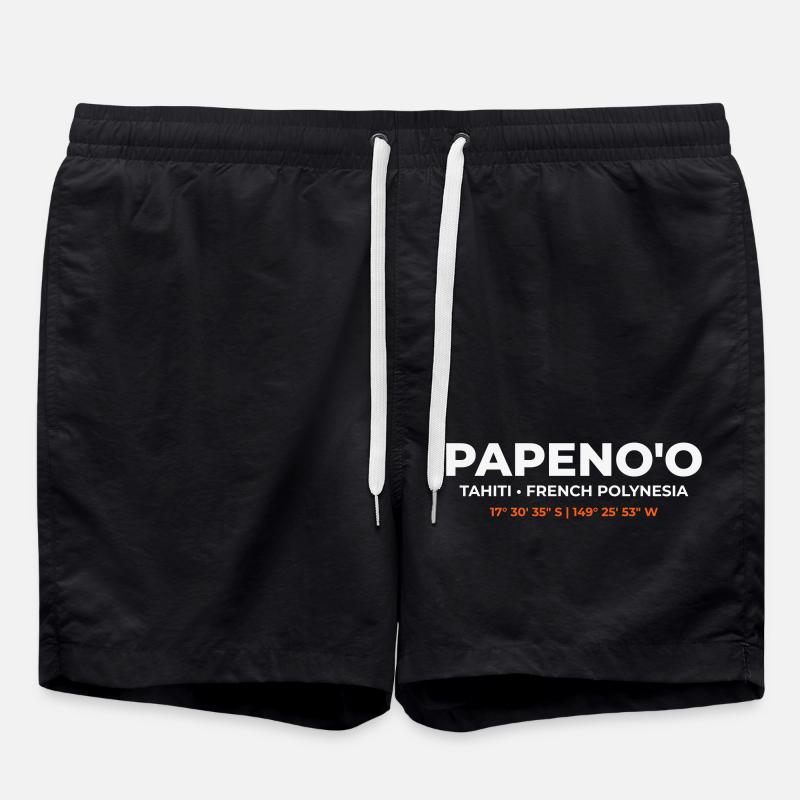 Papeno'o – Vulkanisches Gedächtnis - Badeshorts - Schwarz