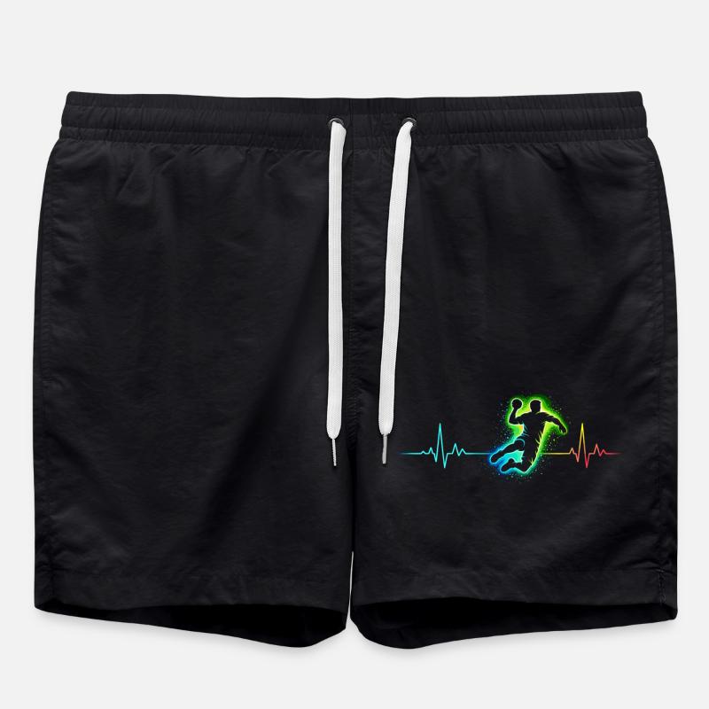 Battement de cœur de handball - Short de bain - noir