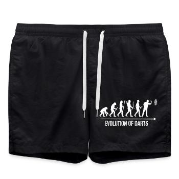 Sweat à capuche, t-shirt, sac et mug Darts Evolution Fun - Short de bain - noir - Devant - AI Model Male 185 light (185cm)