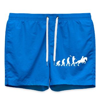 Évolution des courses hippiques : l’équitation drôle - Short de bain - cobalt blue - Devant