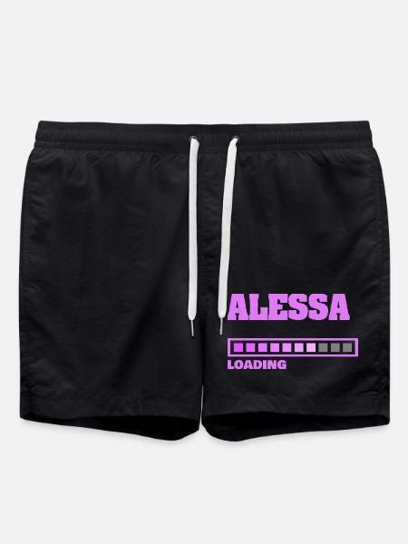 ALESSA - Short de bain - noir