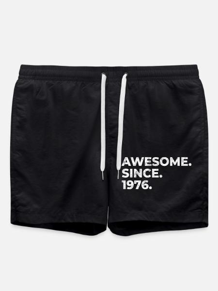 Awesome since 1976 | Birthday | Gift - Swim Trunks - black
