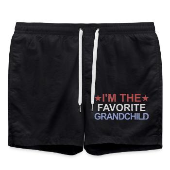 Je suis le petit-enfant préféré - Short de bain - noir - Devant - AI Model Male 185 light (185cm)
