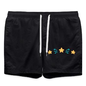 Éclats d'Étoiles Aqua - Short de bain - noir - Devant - AI Model Male 185 light (185cm)
