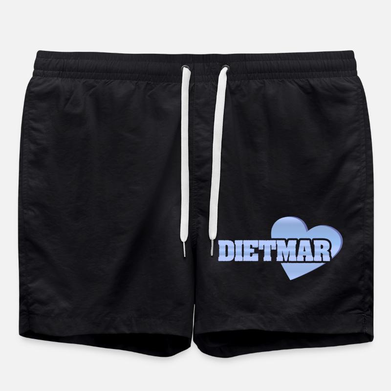 Gold Dietmar - Swim Trunks - black
