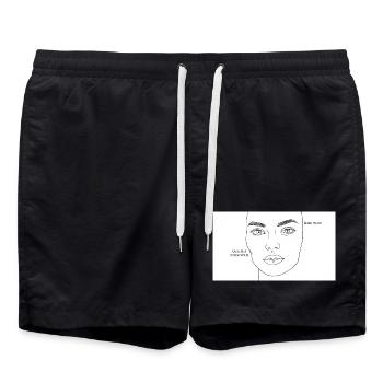 Des femmes fortes - Short de bain - noir - Devant - AI Model Male 185 light (185cm)