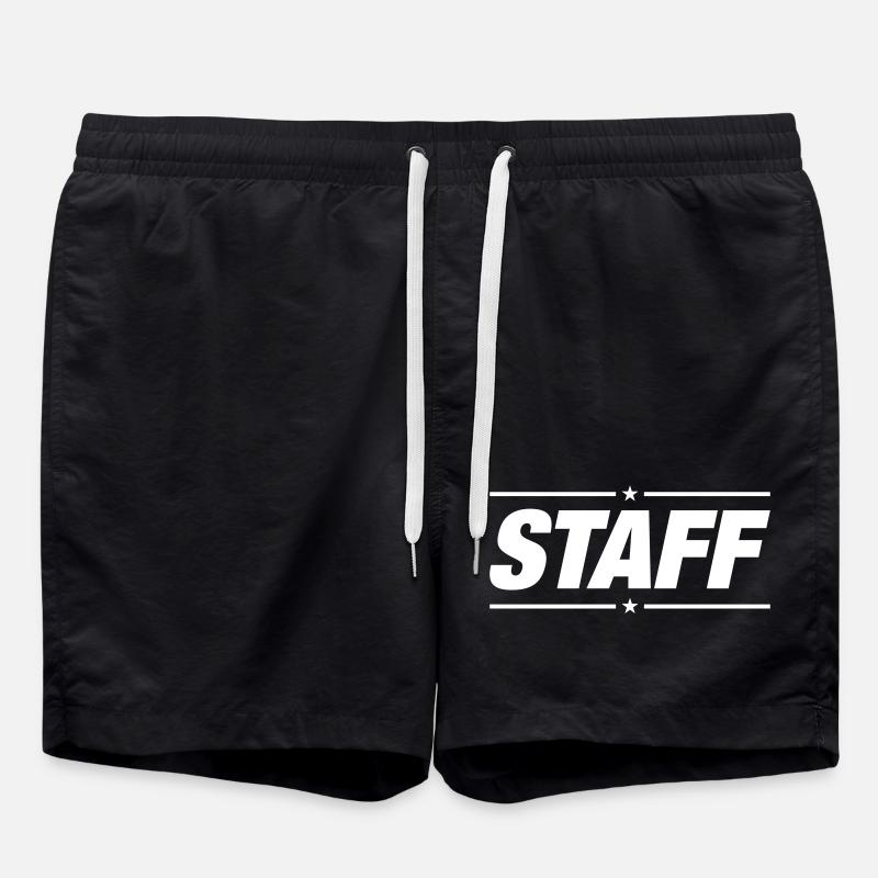 Staff - Badeshorts - Schwarz