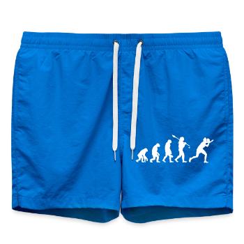 Evolution of Man Table Tennis Ping Pong Design - Swim Trunks - cobalt blue - Front