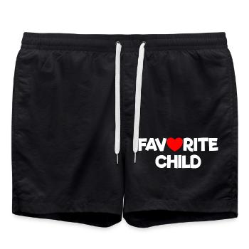 Enfant préféré - Short de bain - noir - Devant - AI Model Male 185 light (185cm)