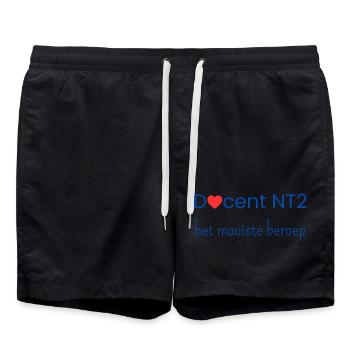 NT2-Lehrer: der beste Beruf - Badeshorts - Schwarz - Vorne - AI Model Male 185 light (185cm)
