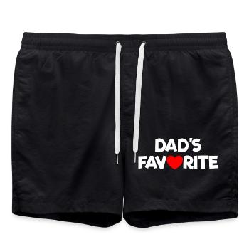 Préféré de papa Je suis le préféré de papa - Short de bain - noir - Devant - AI Model Male 185 light (185cm)