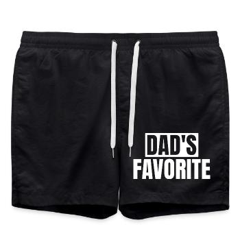 Préféré de papa Je suis le préféré de papa - Short de bain - noir - Devant - AI Model Male 185 light (185cm)