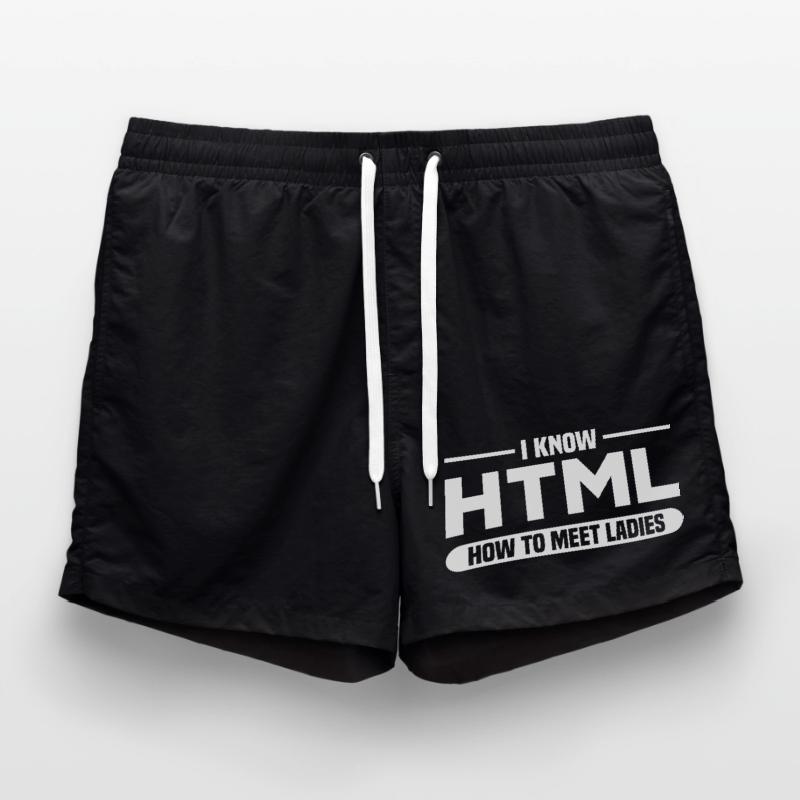 HTML Humor Code Programmer Saying Swim Trunks