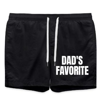 Préféré de papa Je suis le préféré de papa - Short de bain - noir - Devant - AI Model Male 185 light (185cm)