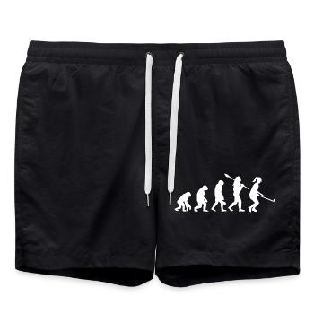 Entwicklung der Hockey-Feldhockey-Mädchenspielerin - Badeshorts - Schwarz - Vorne - AI Model Male 185 light (185cm)