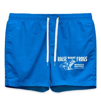Raise Giant Frogs - Swim Trunks - cobalt blue - Front