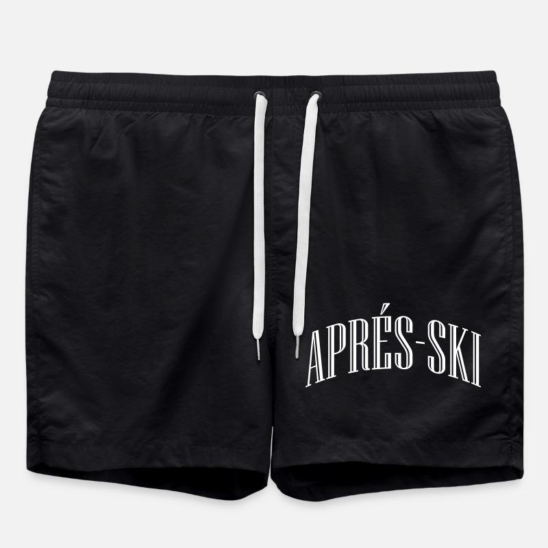 Lettrage après-ski - Short de bain - noir