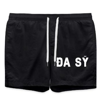 Đa Sỹ Hanoi Vietnam  - Badeshorts - Schwarz - Vorne - AI Model Male 185 light (185cm)