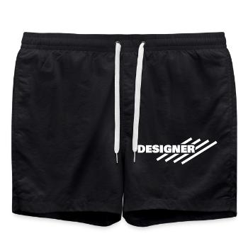 Cadeau pour le créateur - Short de bain - noir - Devant - AI Model Male 185 light (185cm)
